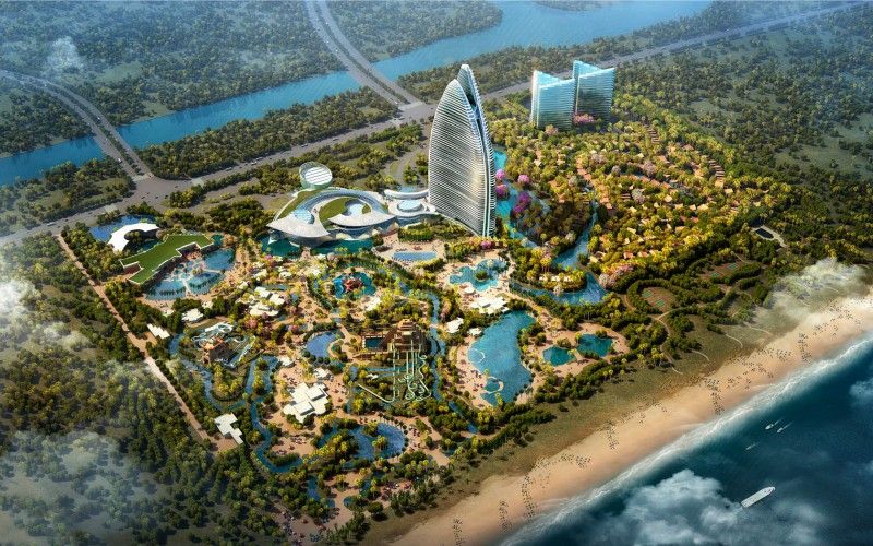 Rendering of the new Atlantis Resort in Sanya, China. Opening December 2017
